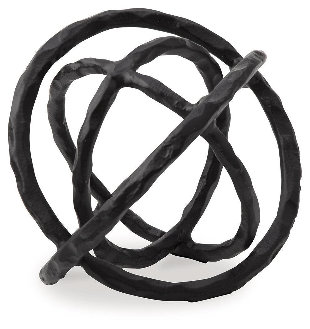 Barlee Black Metal Sculpture Set of 2