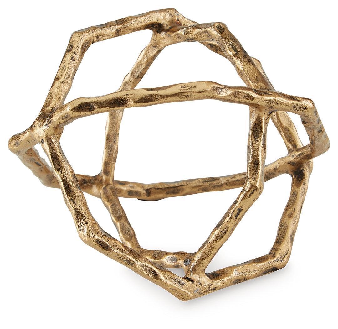 Laddington Antique Brass Finish Sculpture (Set of 2)