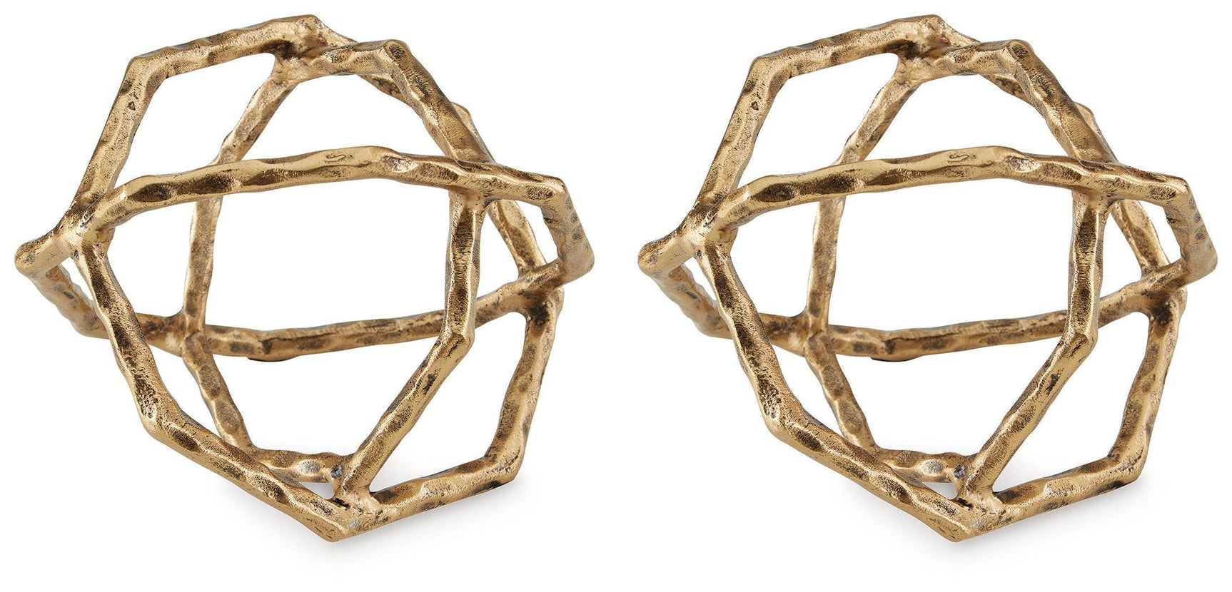 Laddington Antique Brass Finish Sculpture (Set of 2)