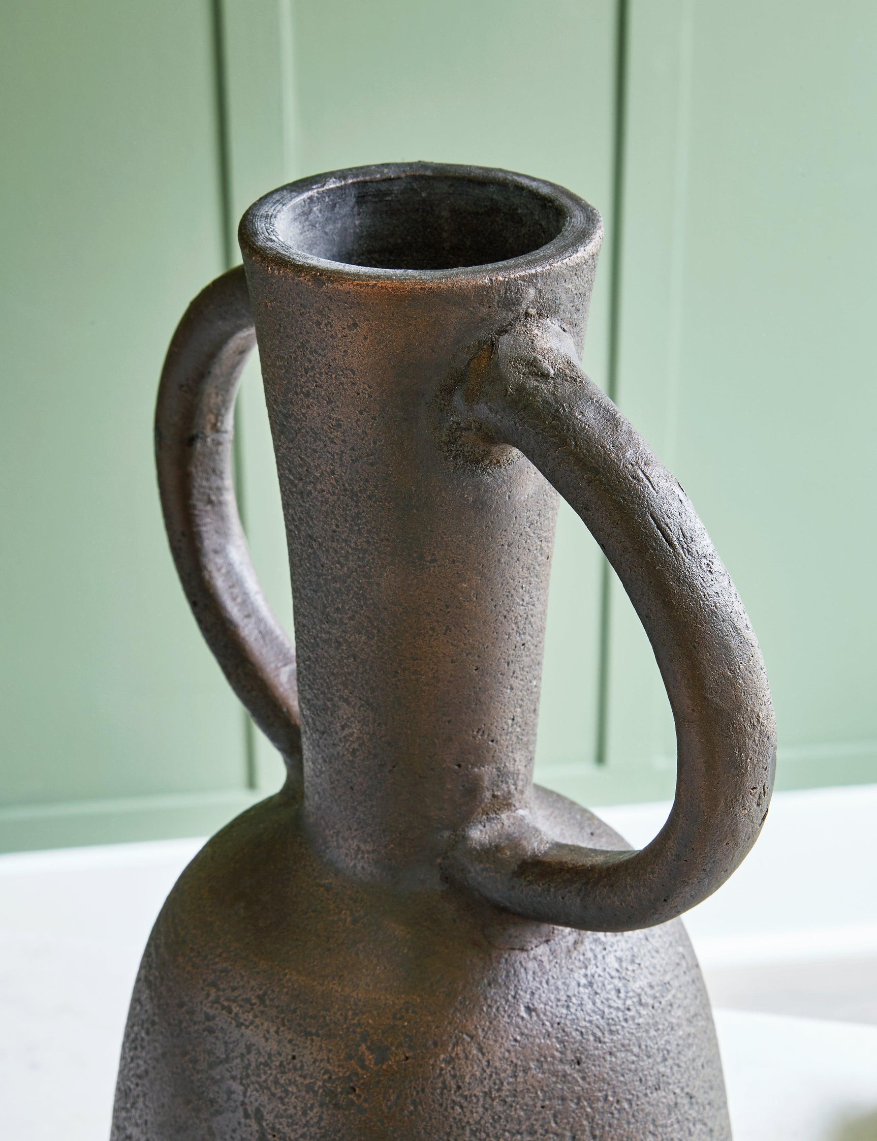 Aadeen Distressed Brown Vase