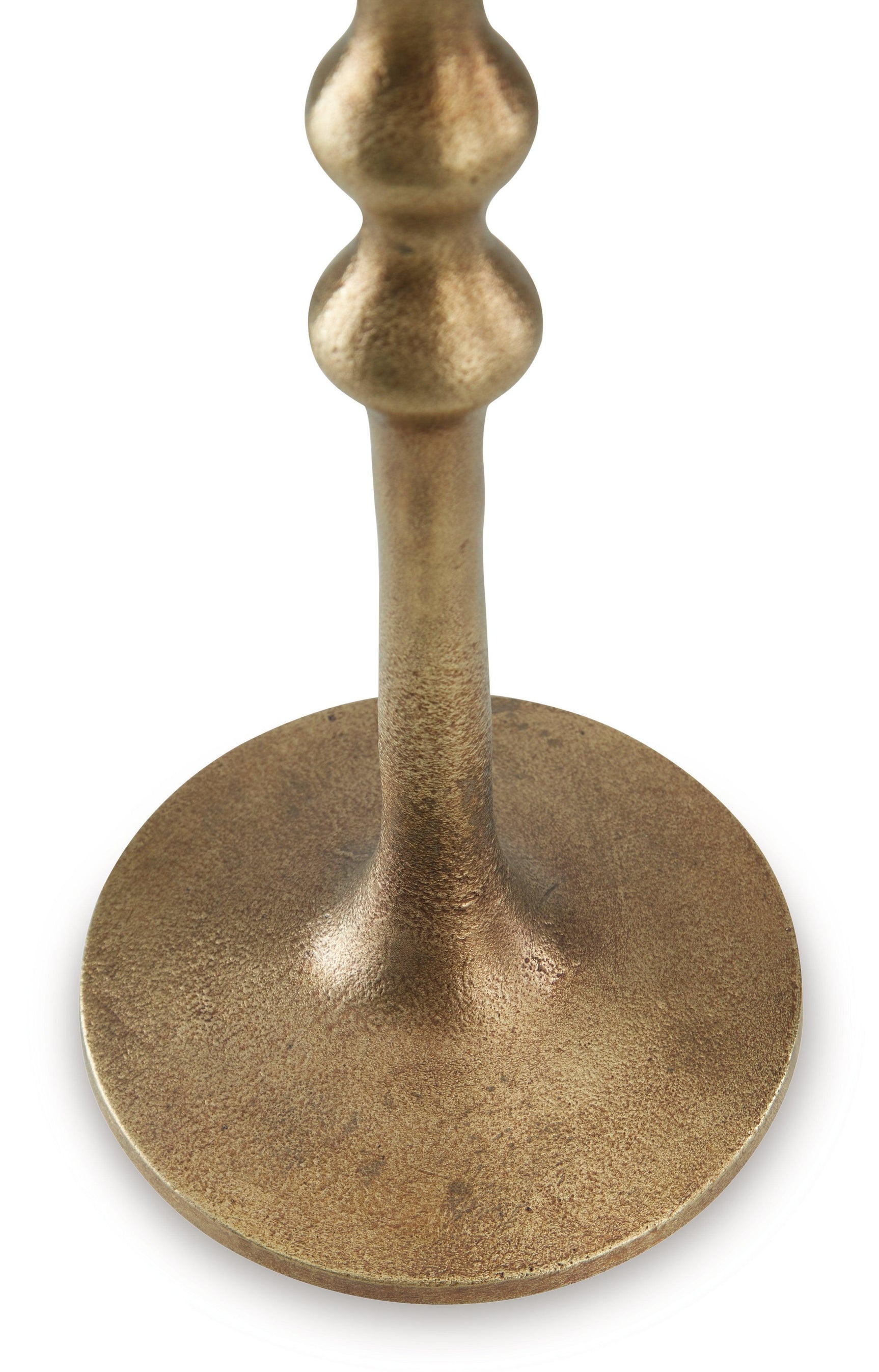 Larwick Antique Brass Finish Candle Holder (Set of 2)