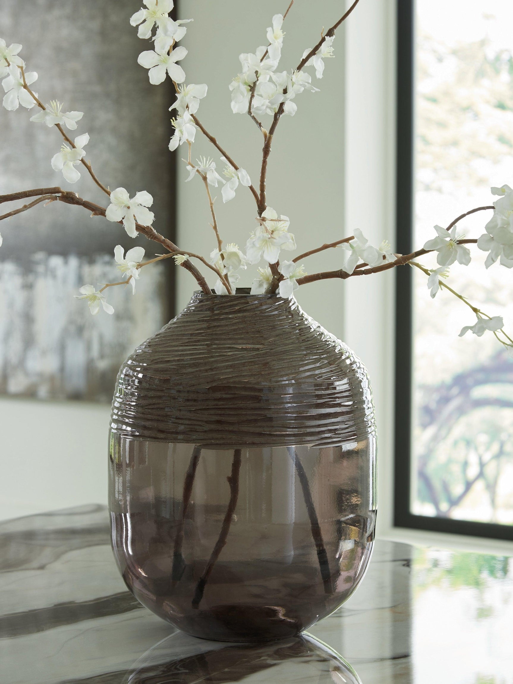 Harpwick Iridescent Gray Vase