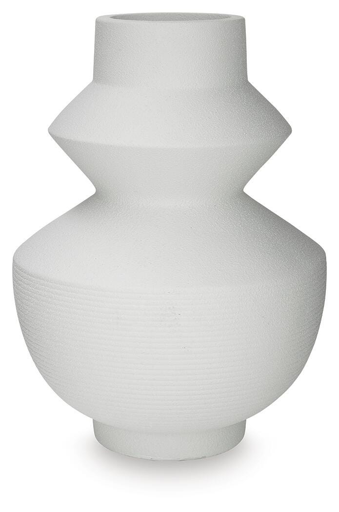Naveen White Vase
