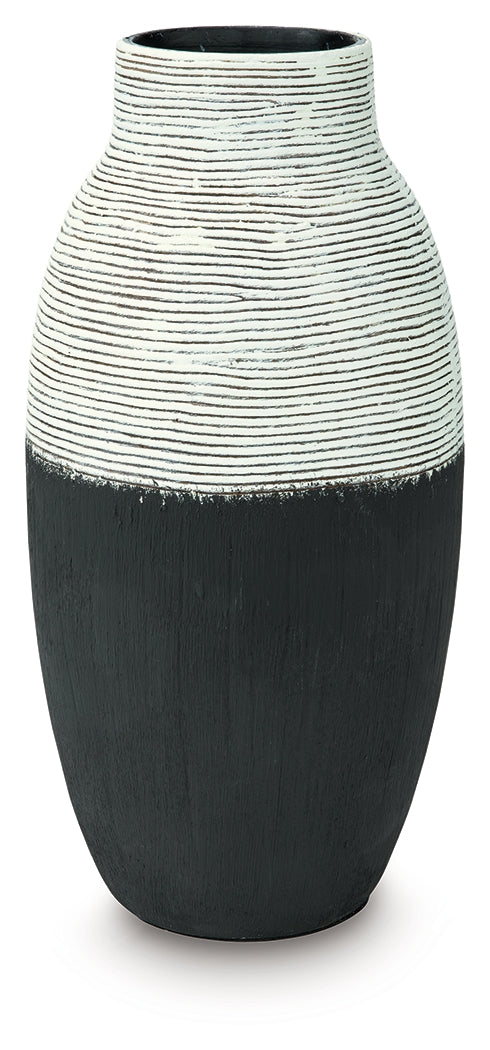 Girtha Antique White/Black Vase