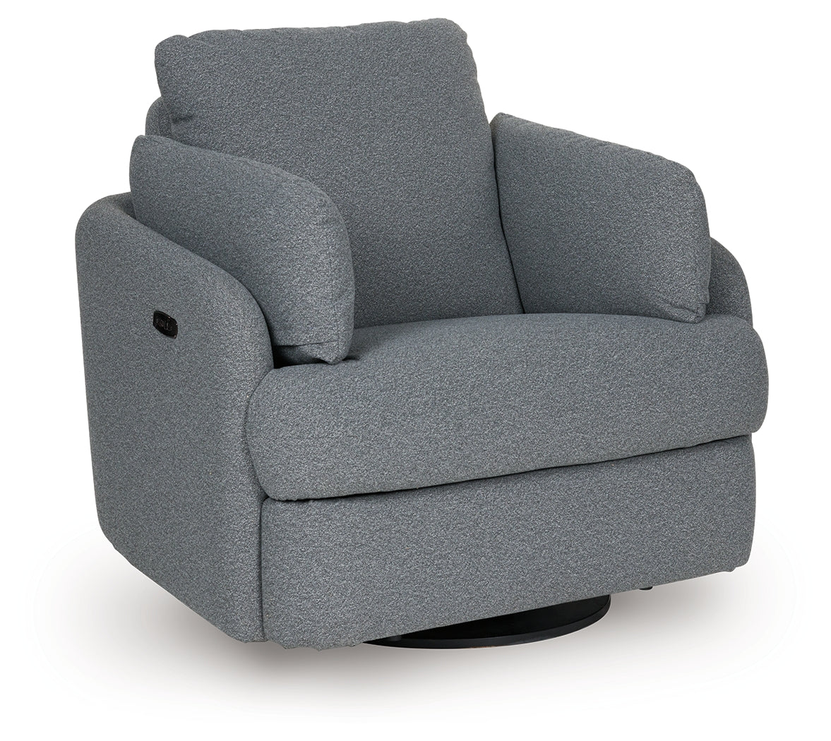 Alainmont Next-Gen Nuvella Salt and Pepper Next-Gen Nuvella™ Swivel Power Recliner