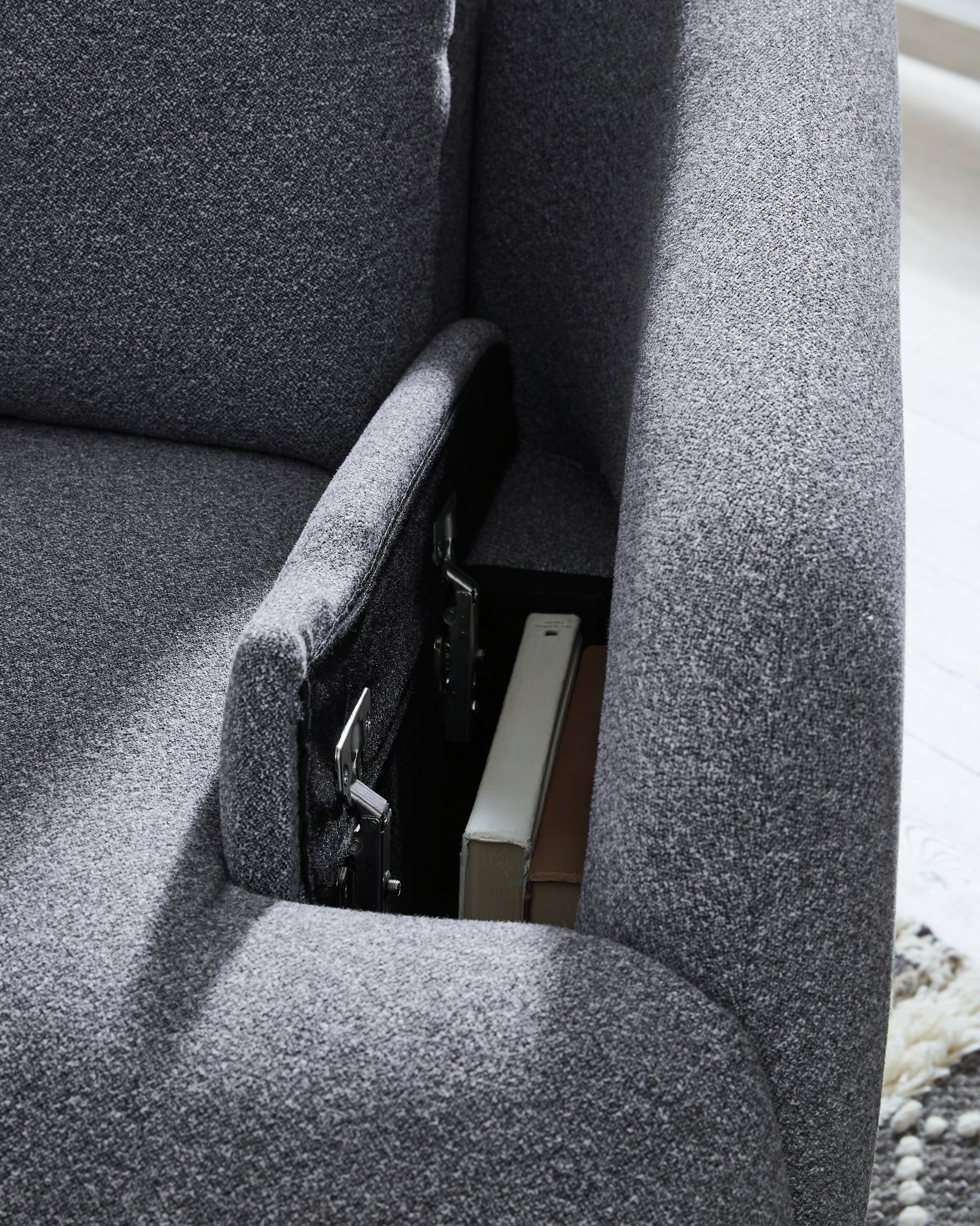 Alainmont Next-Gen Nuvella Salt and Pepper Next-Gen Nuvella™ Swivel Power Recliner