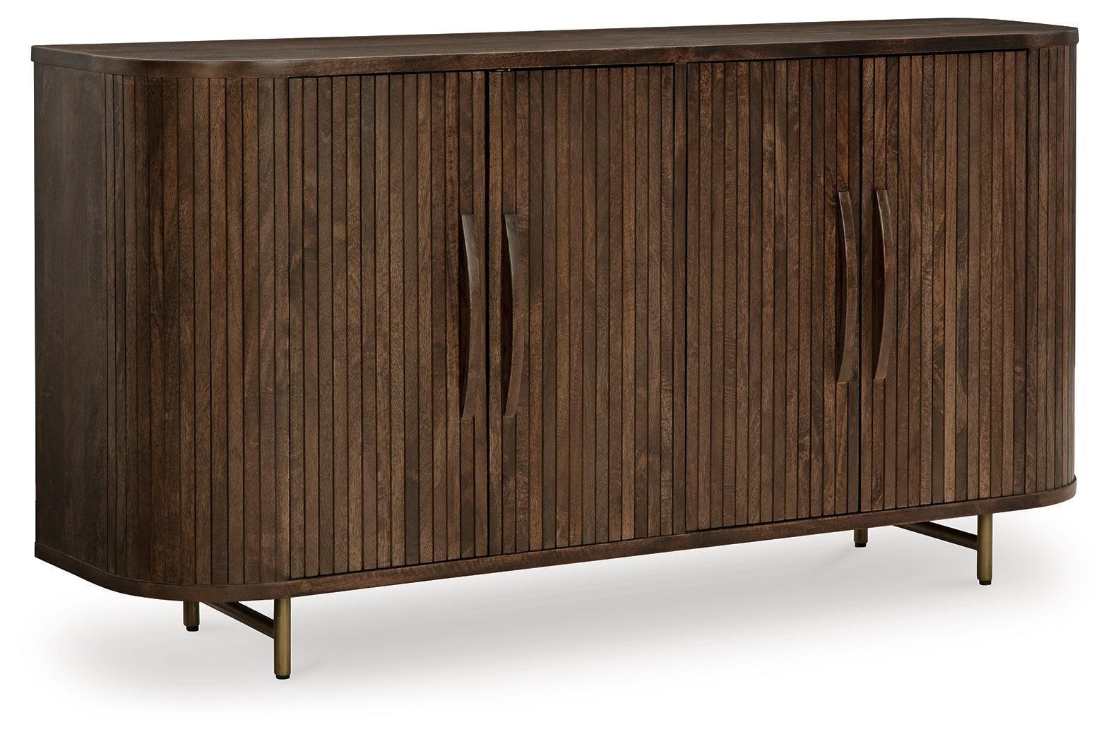 Amickly Dark Brown Mango Wood Accent Cabinet
