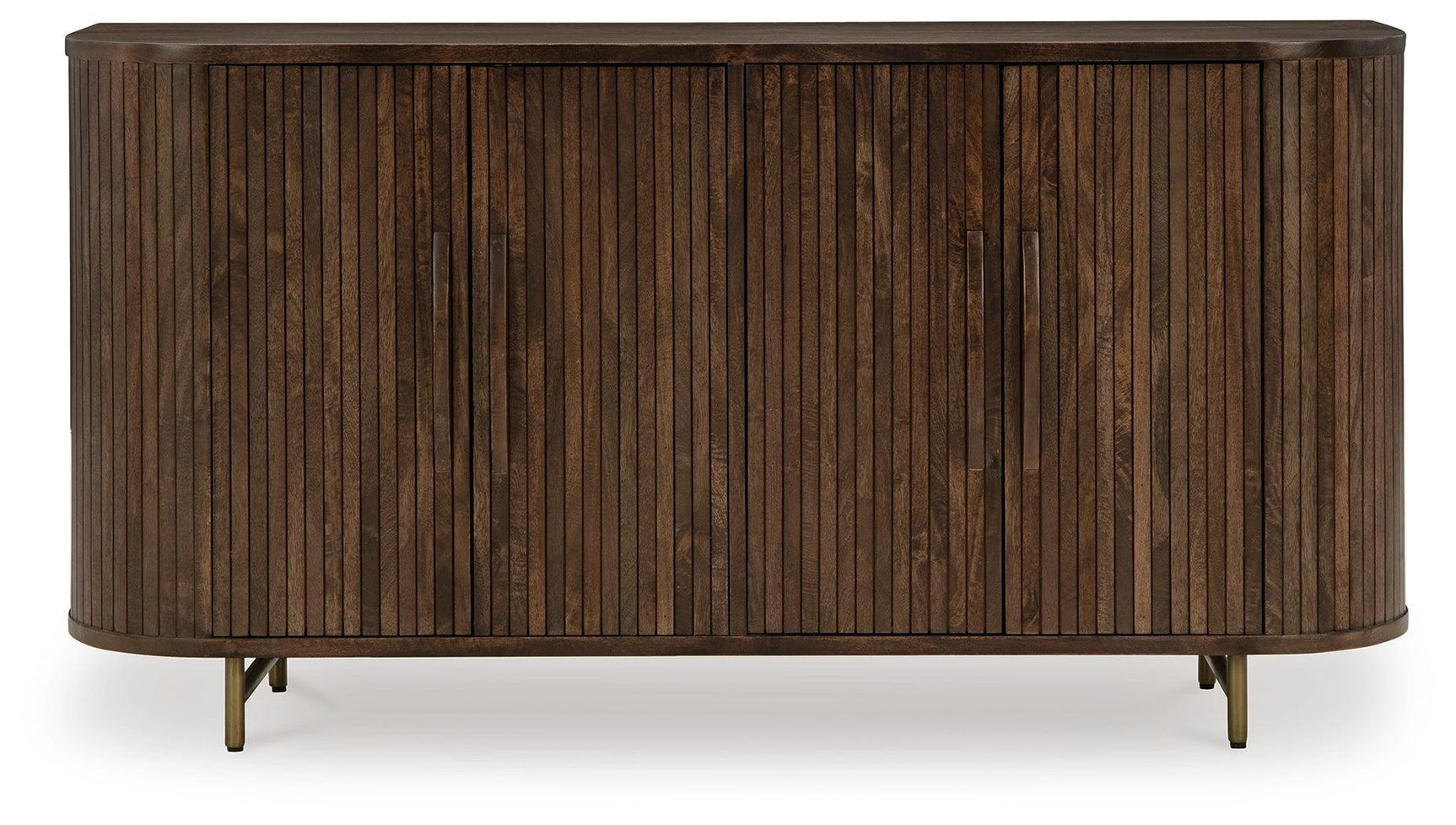 Amickly Dark Brown Mango Wood Accent Cabinet