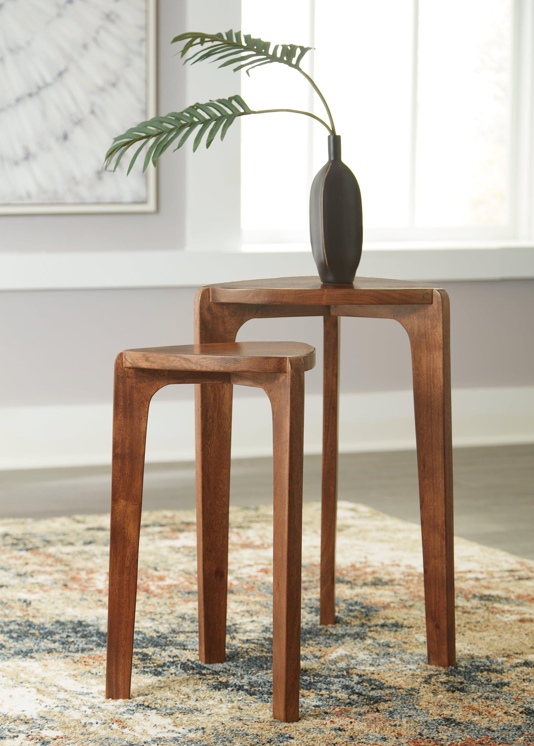 Brynnleigh Medium Brown Wood Accent Table Set of 2