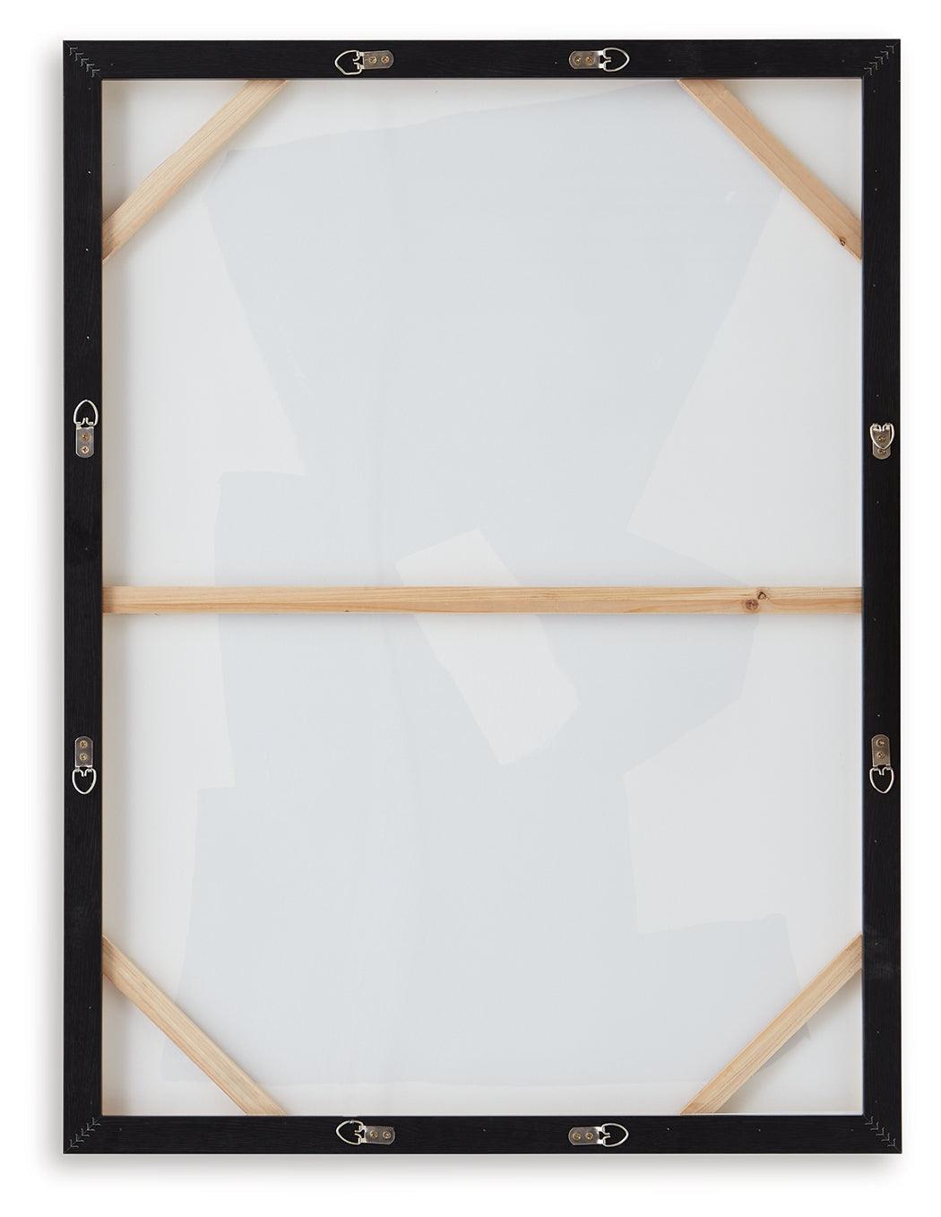 Garviery Black and Cream Abstract Wall Art