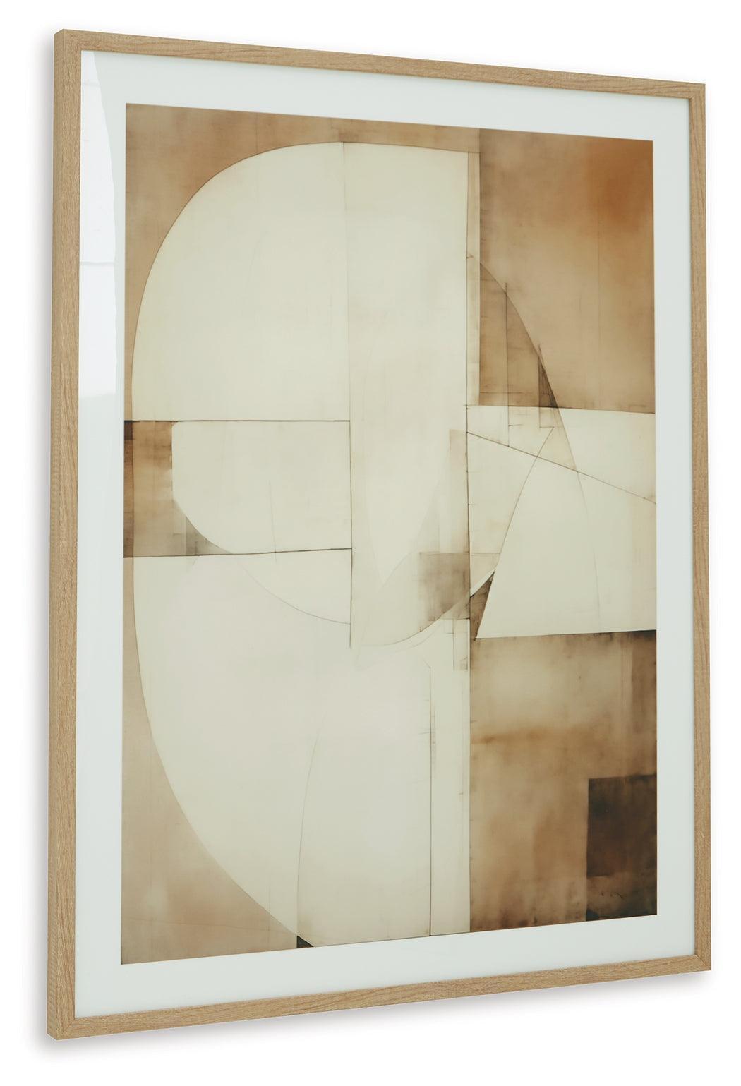 Corlain Brown Tan White Wall Art