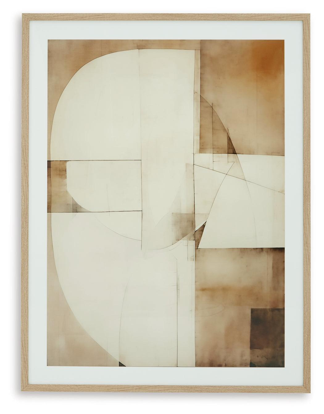 Corlain Brown Tan White Wall Art