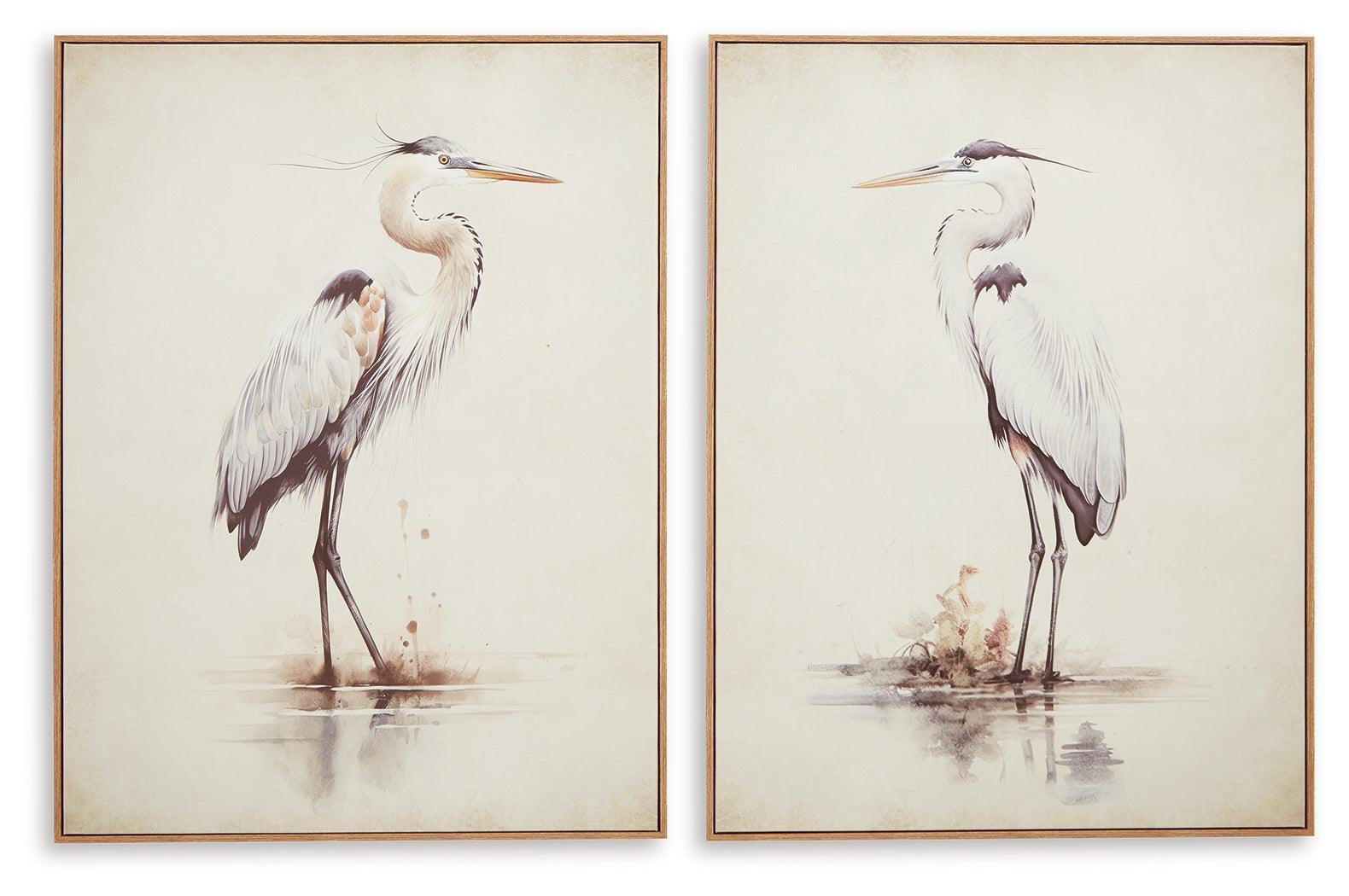 Aubinell Beige Wall Art (Set of 2)