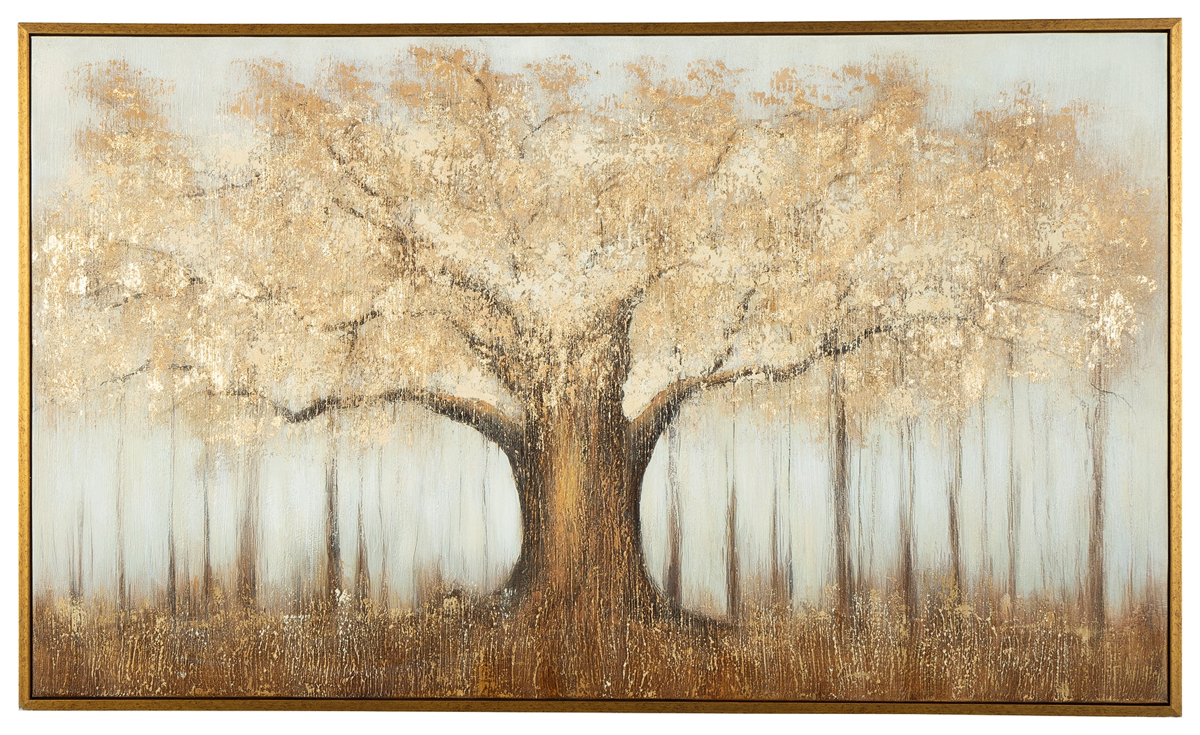 Dalewick Brown/Gray/Gold Finish Wall Art