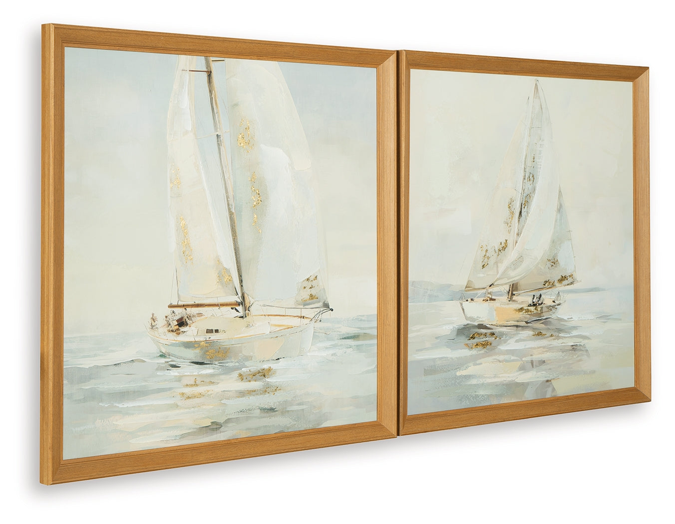 Winbrook Gray/Tan/Gold Finish Wall Art Set (Set of 2)