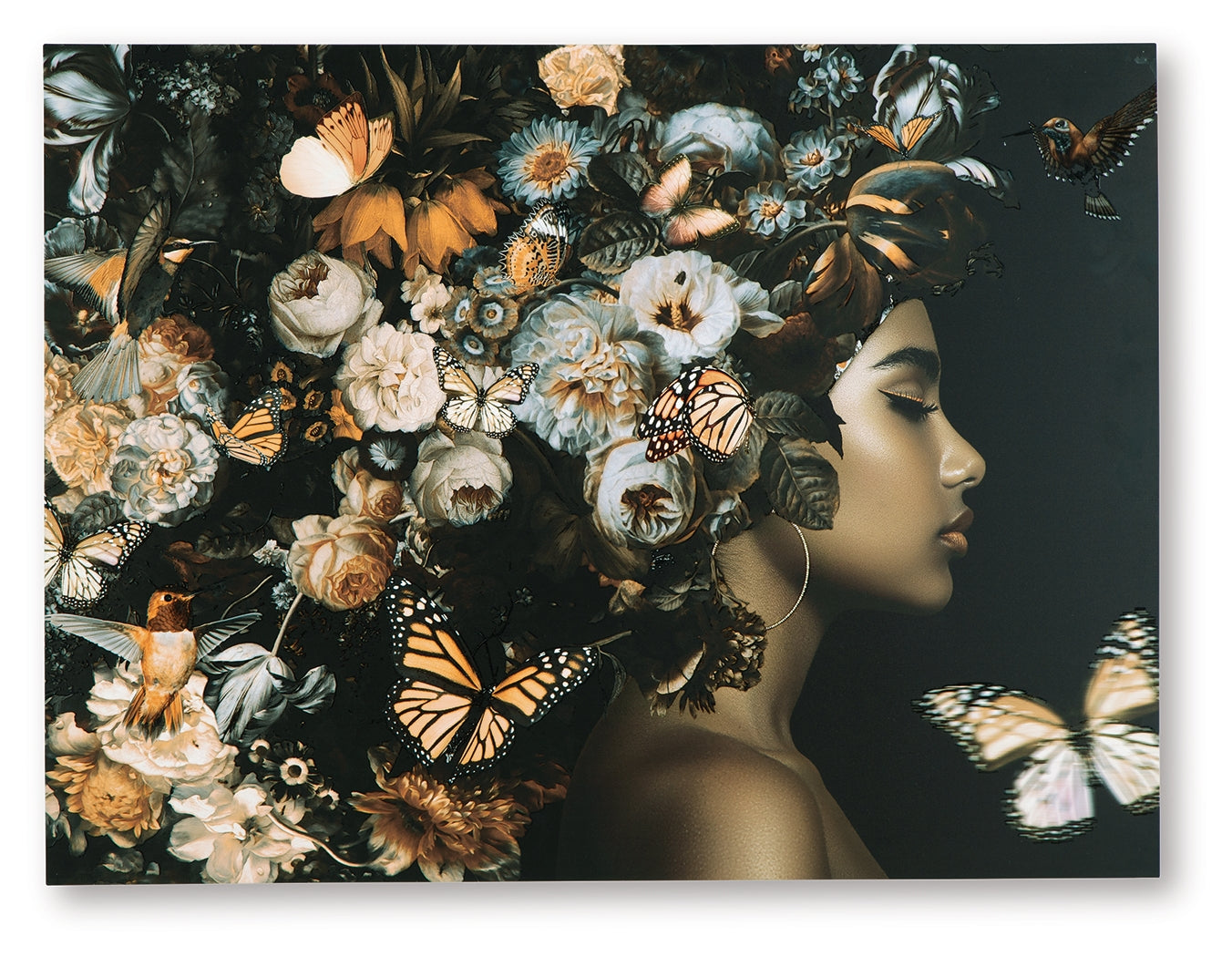 Valfer Orange/Black/White Wall Art