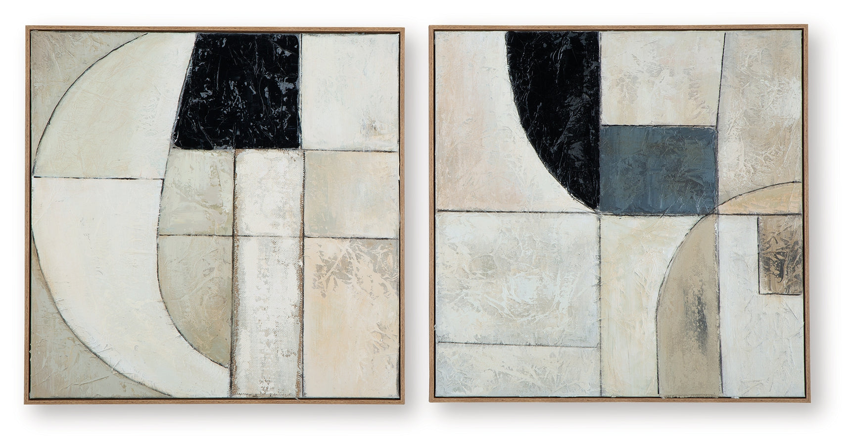 Bexlen Tan/Taupe/Black Wall Art (Set of 2)