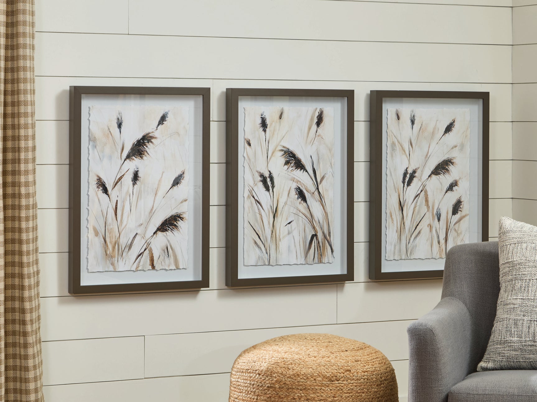 Honslow Brown/Black/White Wall Art (Set of 3)