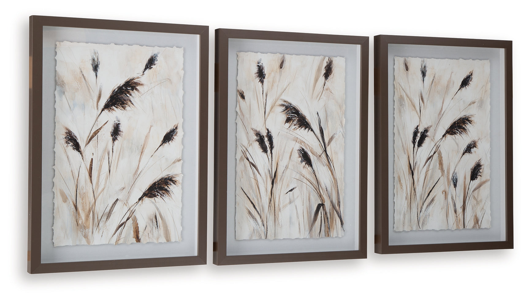 Honslow Brown/Black/White Wall Art (Set of 3)