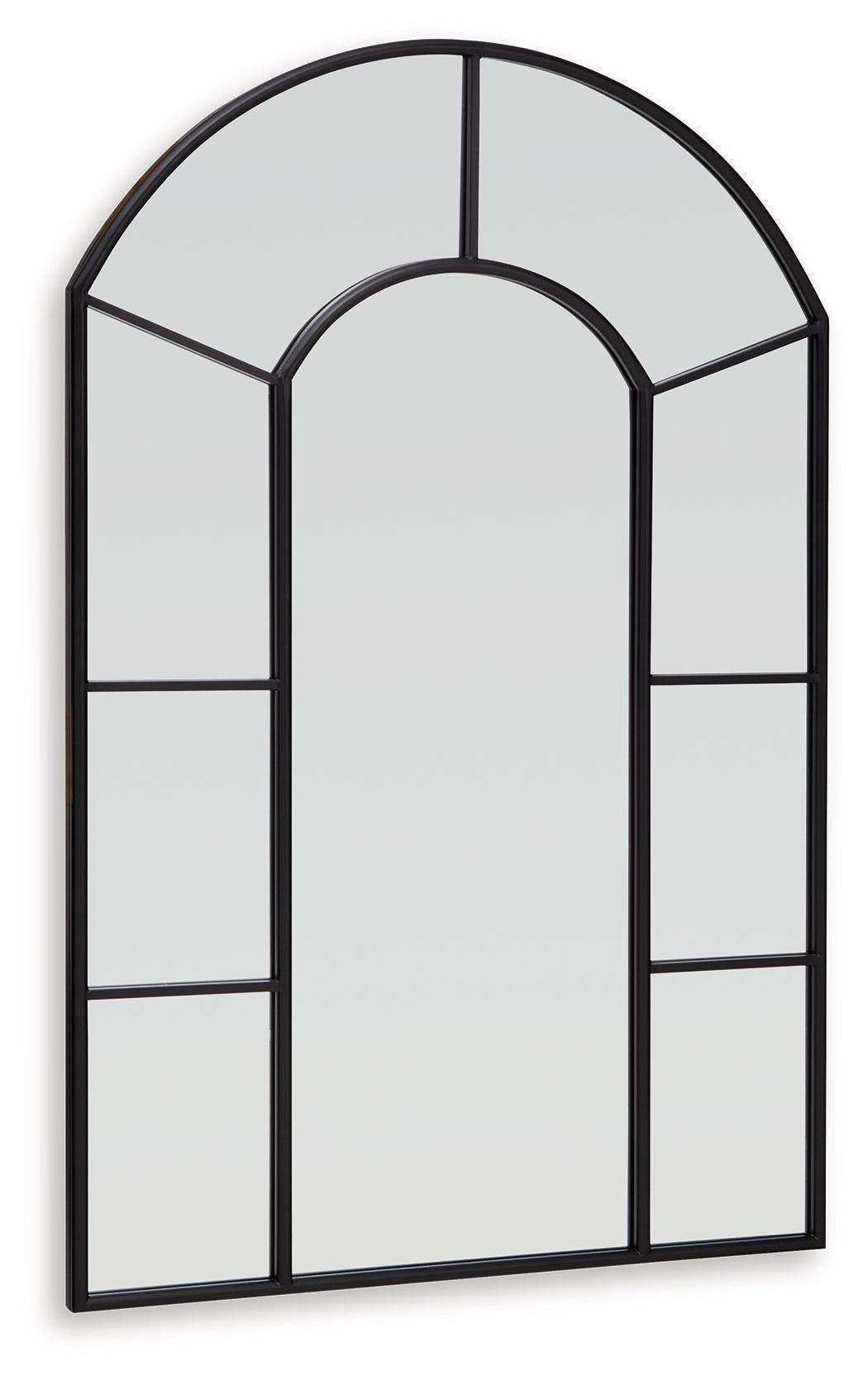 Evengton Black Metal Accent Mirror
