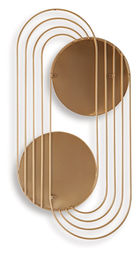 Warrenley Gold Finish Accent Mirror