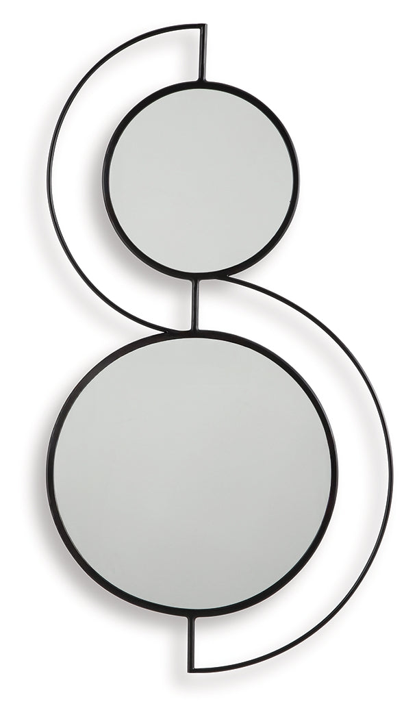 Shayham Black Accent Mirror