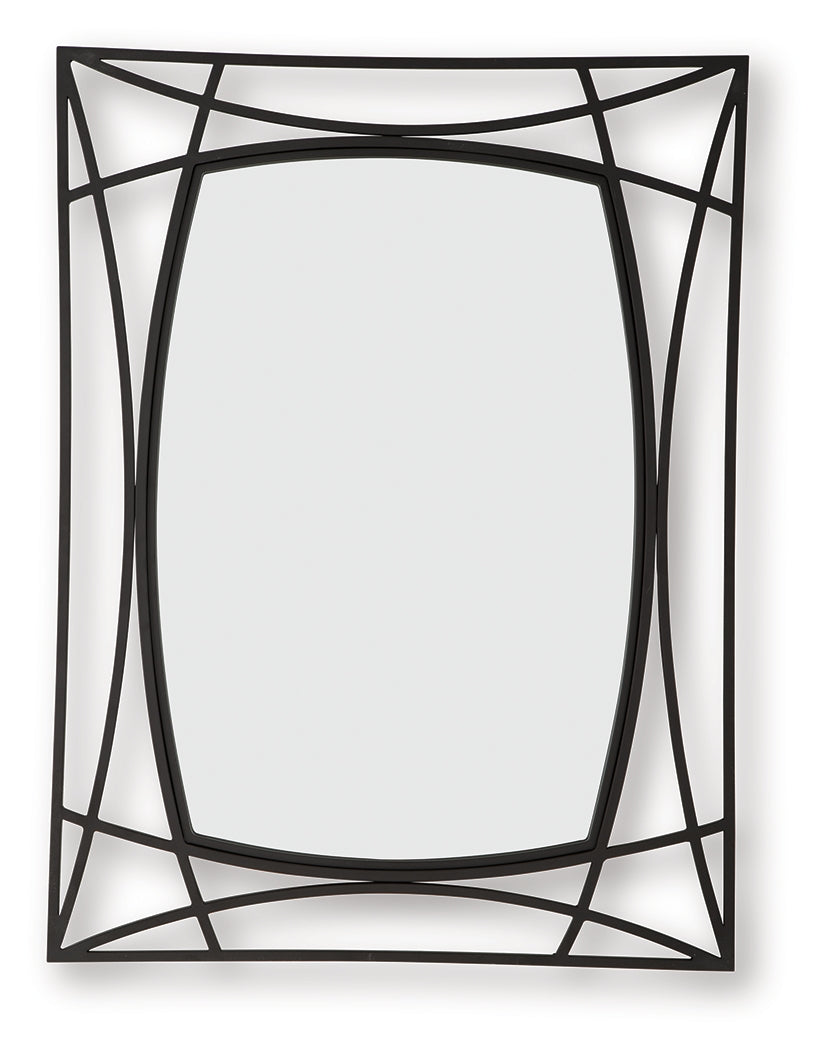 Freenville Black Accent Mirror