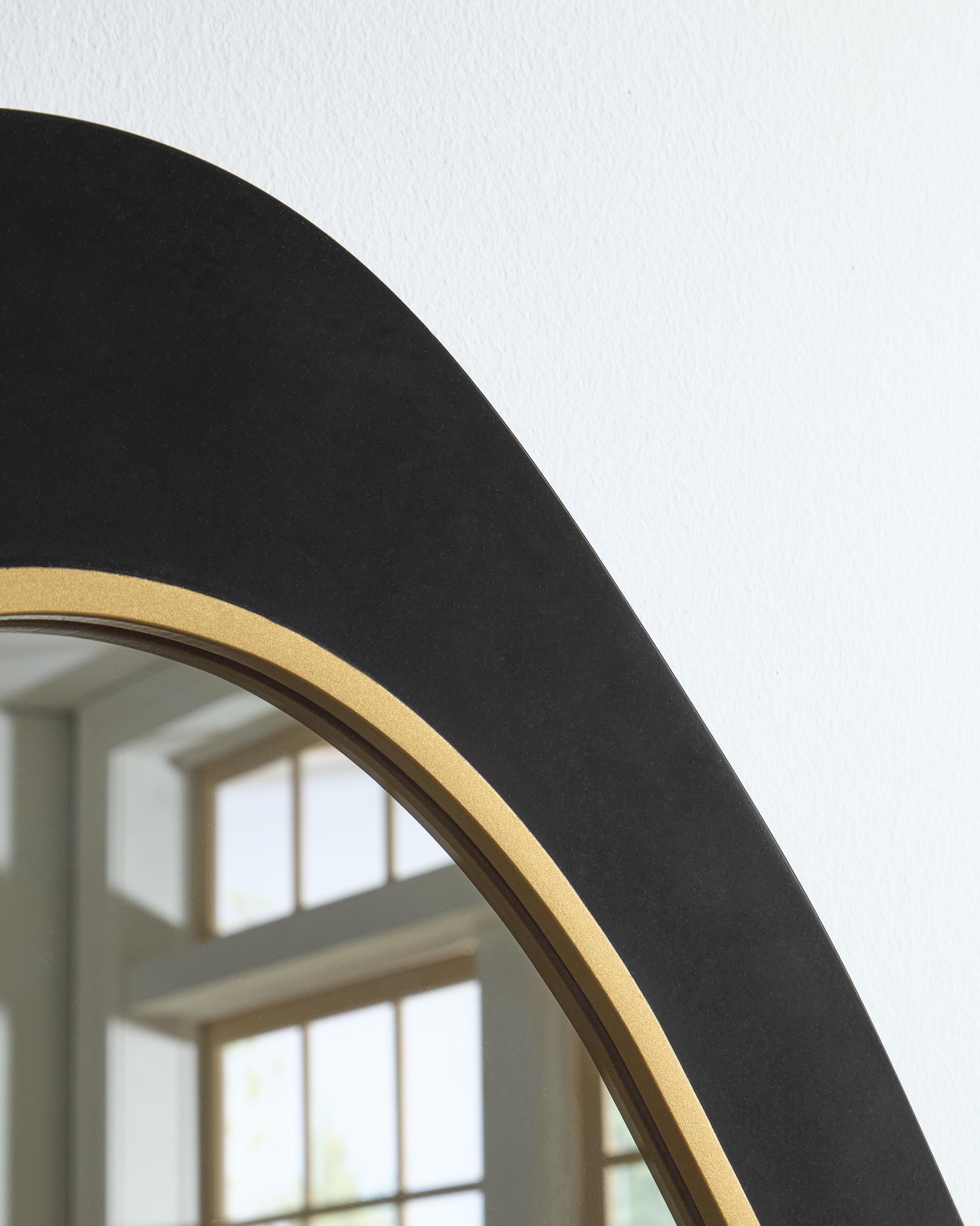 Kierlock Black/Gold Finish Accent Mirror