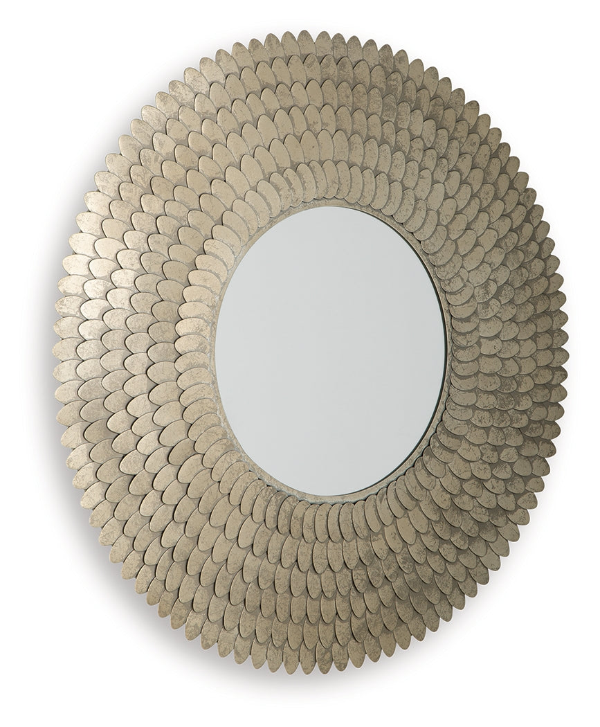 Wrightmund Champagne Finish Accent Mirror