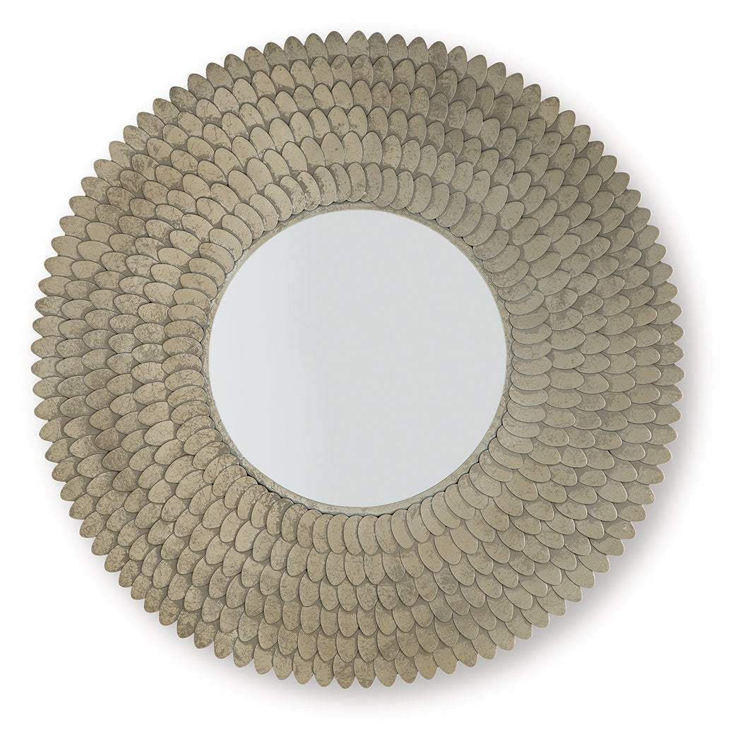 Wrightmund Champagne Finish Accent Mirror