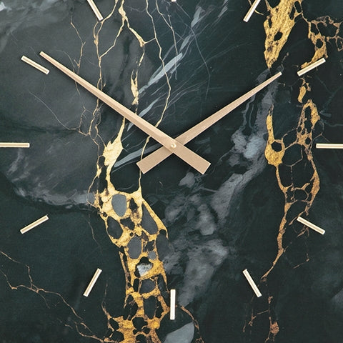 Teague Black/Gold Finish Wall Clock