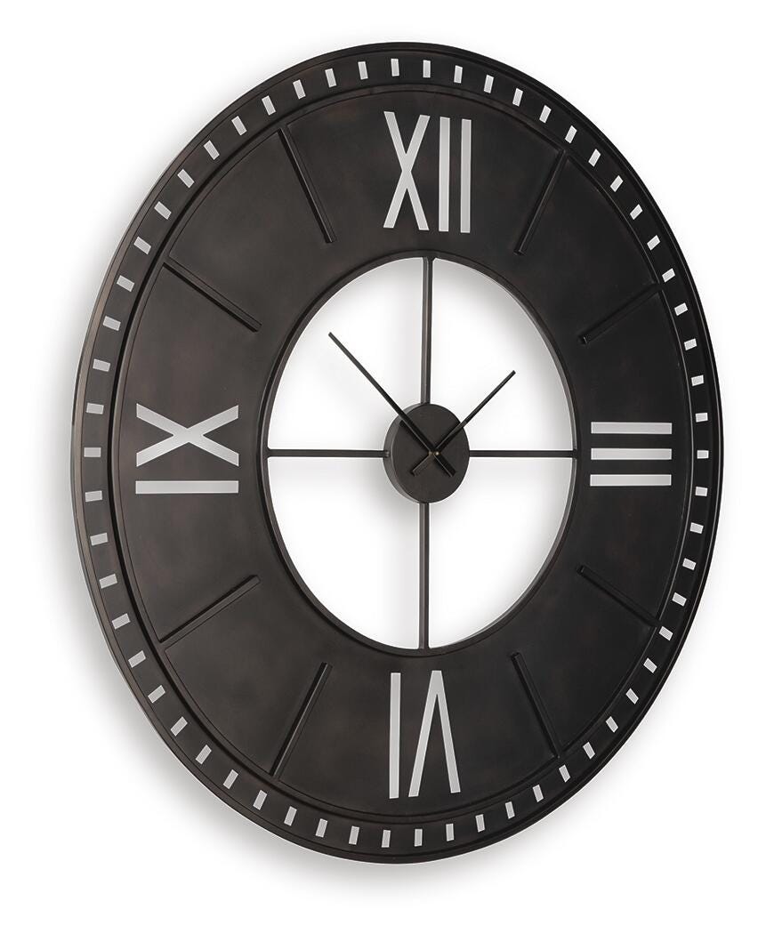 Lytle Antique Brown Wall Clock