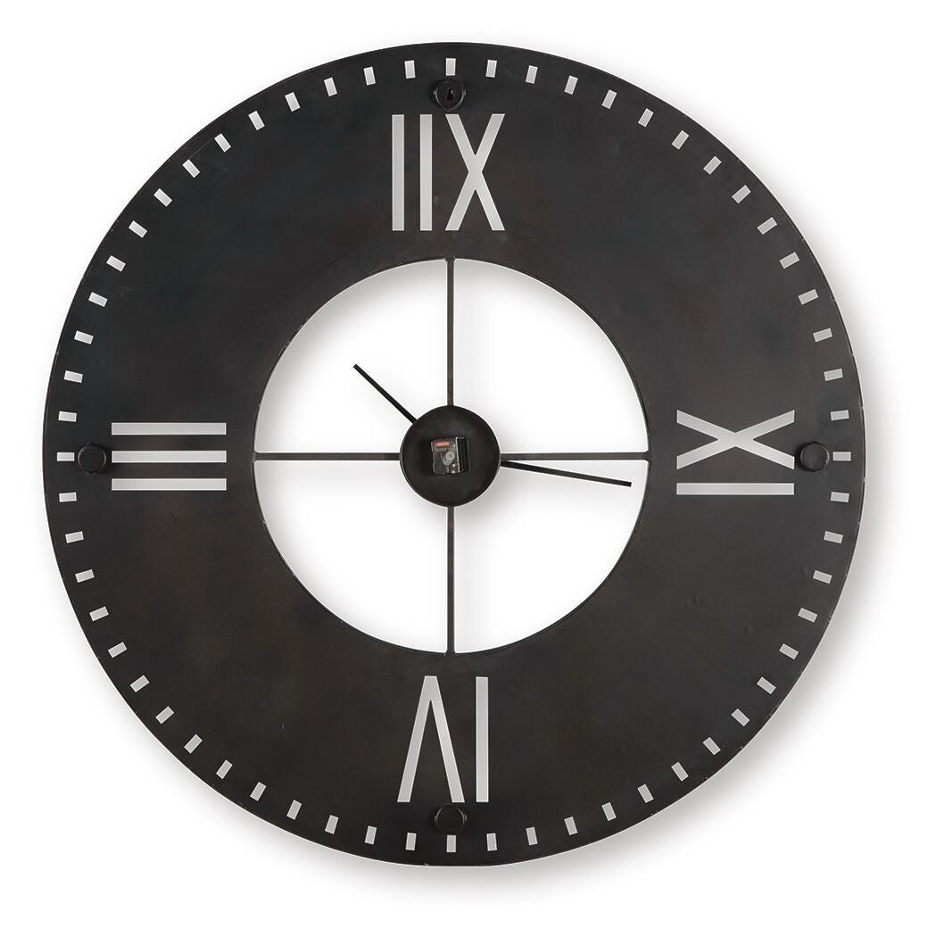 Lytle Antique Brown Wall Clock