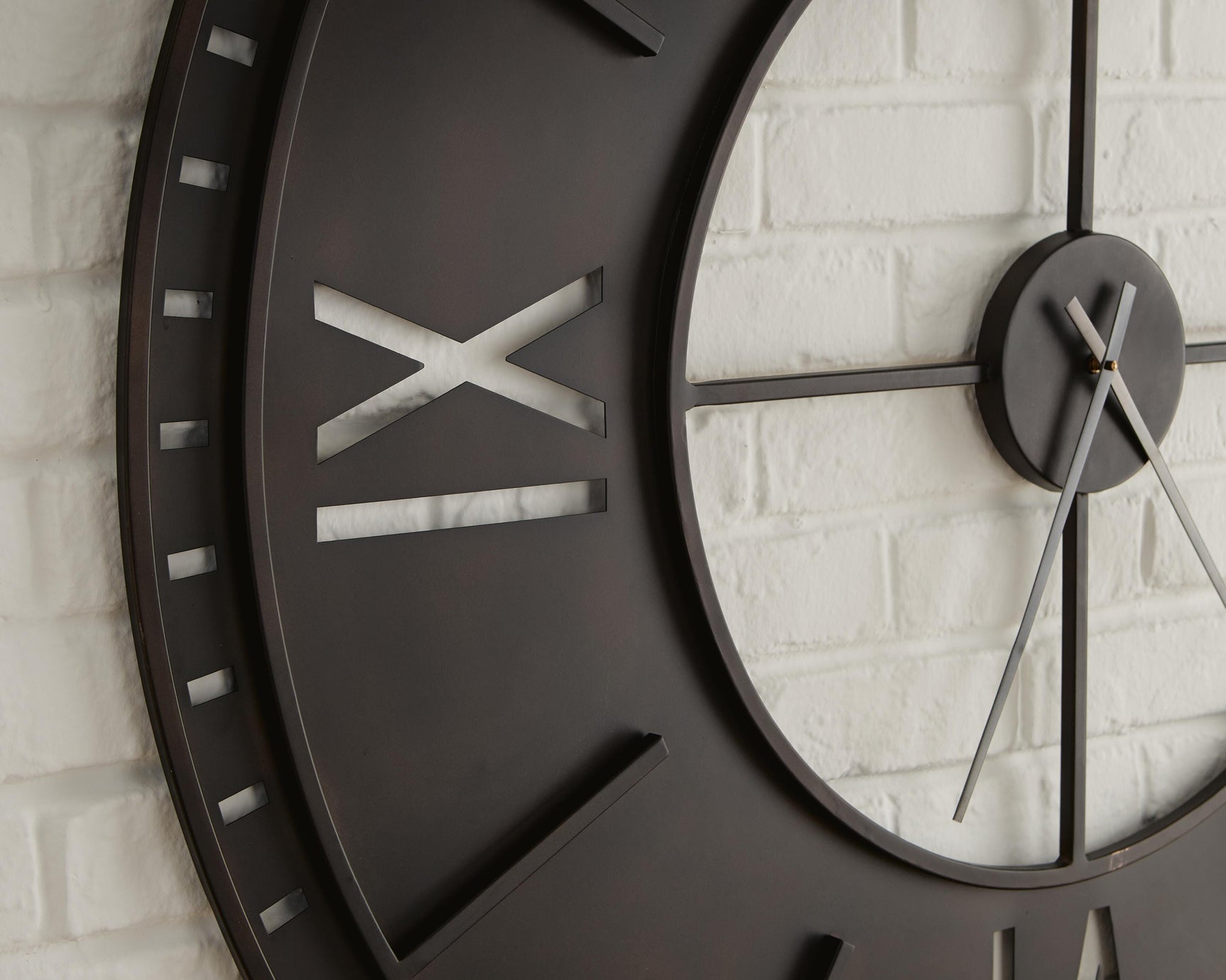 Lytle Antique Brown Wall Clock