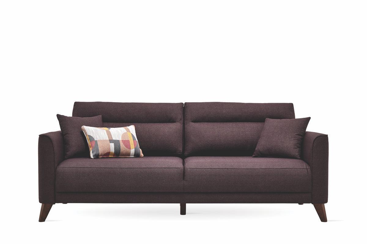 Alto Brown 3-Seater Sofa Bed With Storage - Ella Furniture