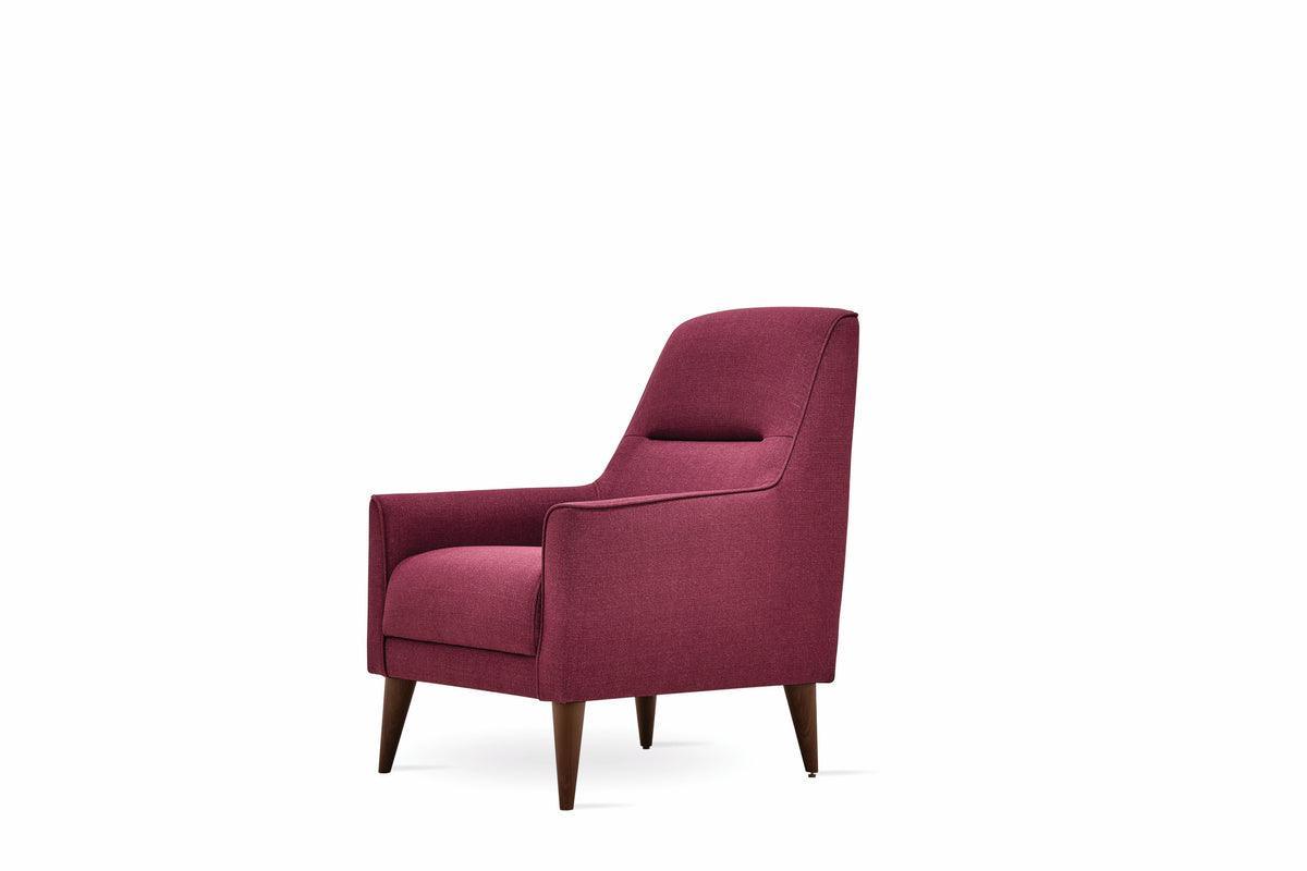 Alto Dark Pink Armchair - Ella Furniture