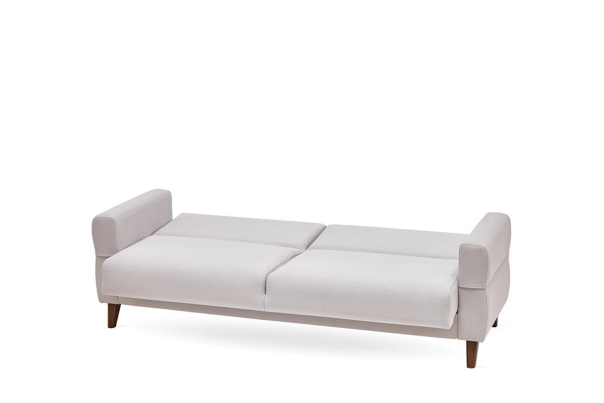 Astera Sand 3-Seater Sofa Bed With Storage - Ella Furniture