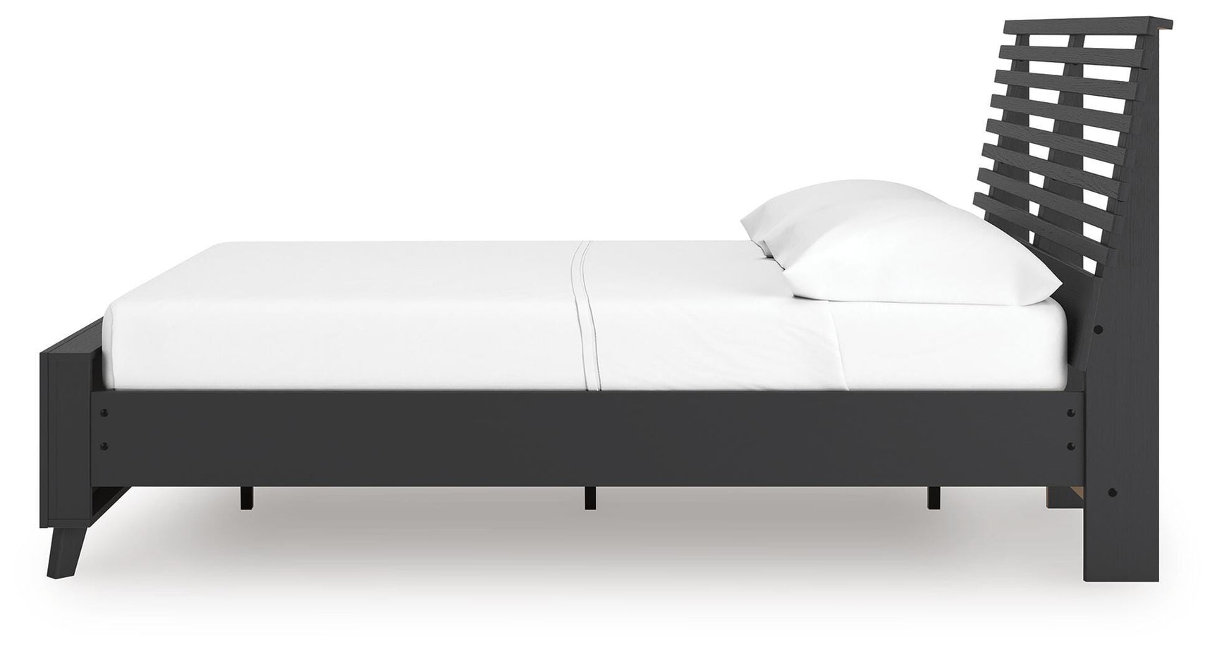 Danziar Black Full Slat Panel Bed view 3