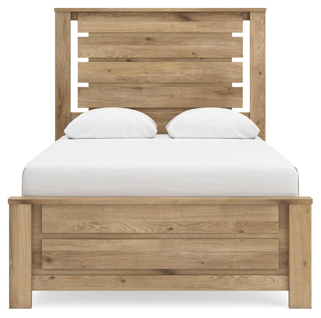 Brozmont Tan Full Panel Bed view 6