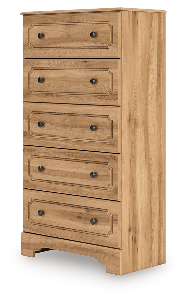 Aleaport Warm Brown Chest of Drawers