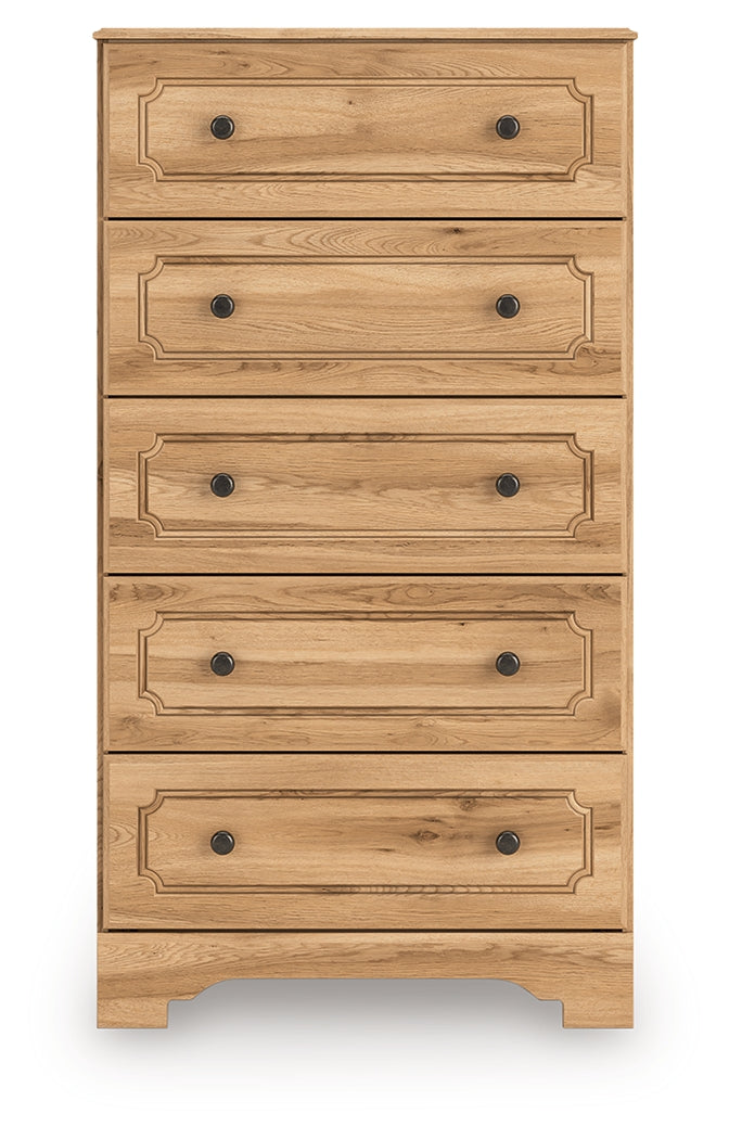 Aleaport Warm Brown Chest of Drawers