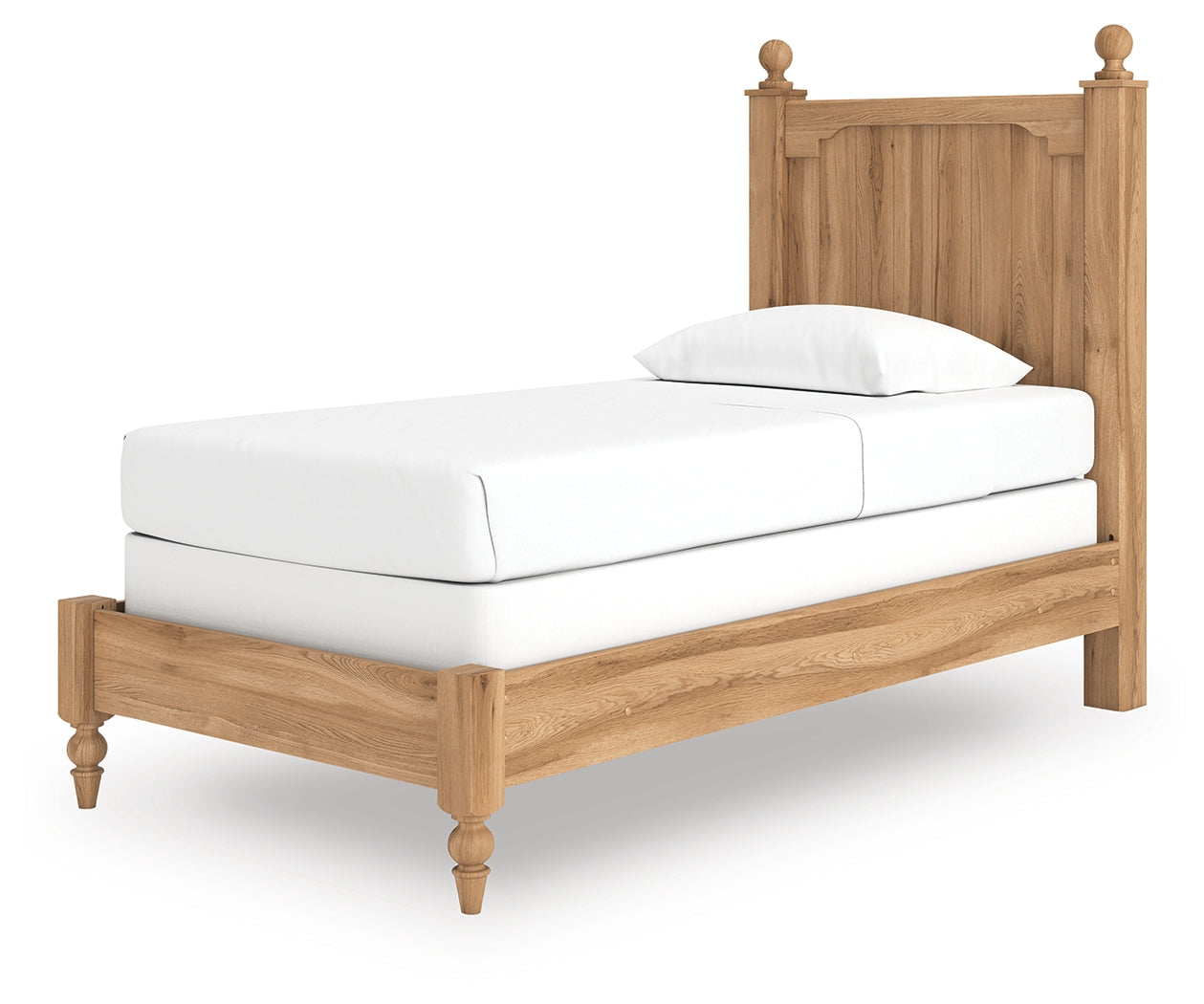 Aleaport Warm Brown Twin Panel Bed