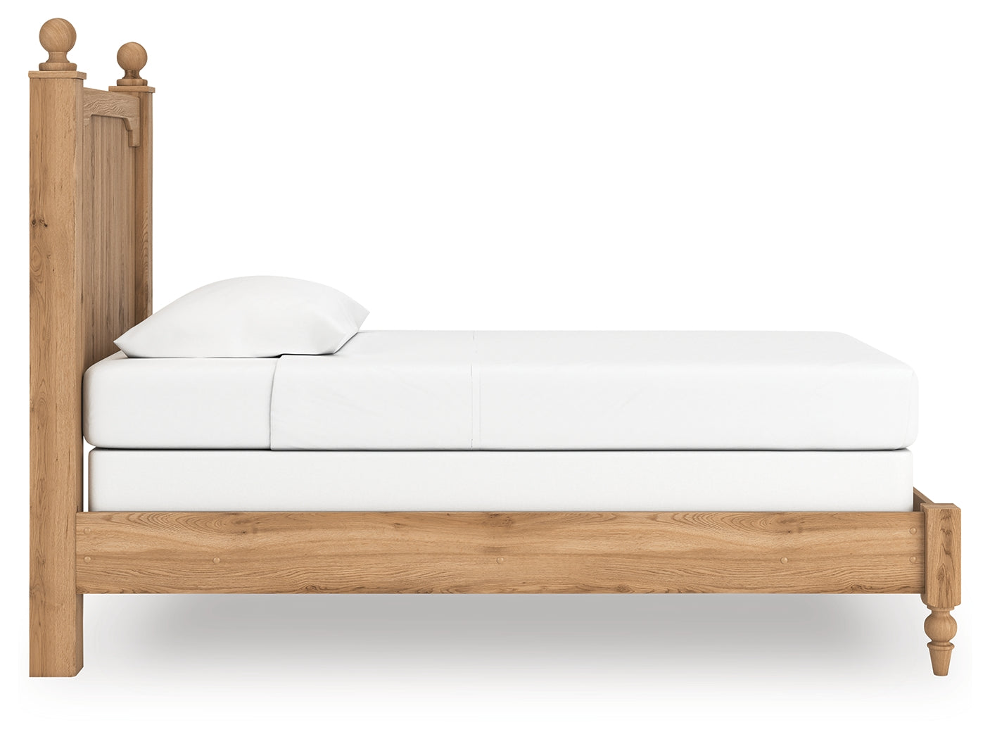 Aleaport Warm Brown Twin Panel Bed