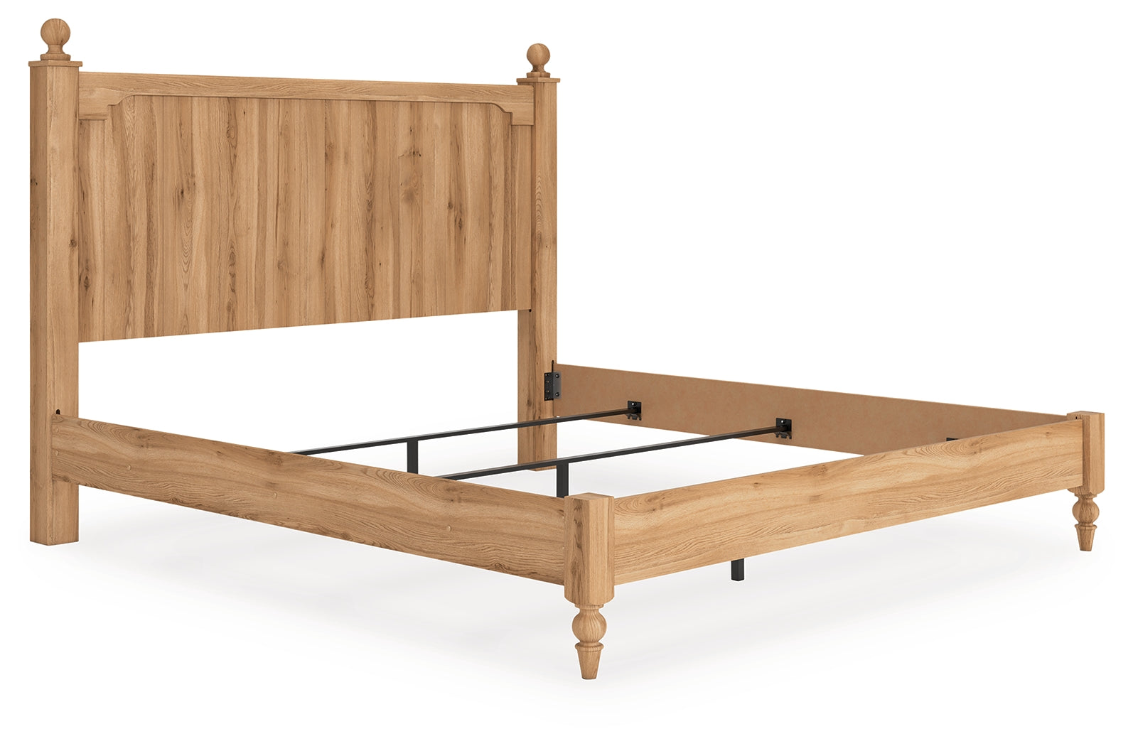 Aleaport Warm Brown King Panel Bed