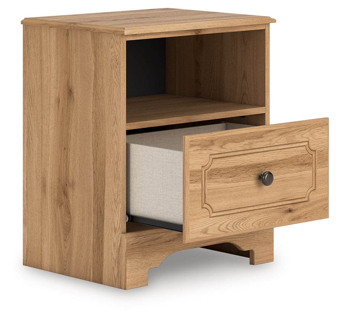 Aleaport Warm Brown Nightstand