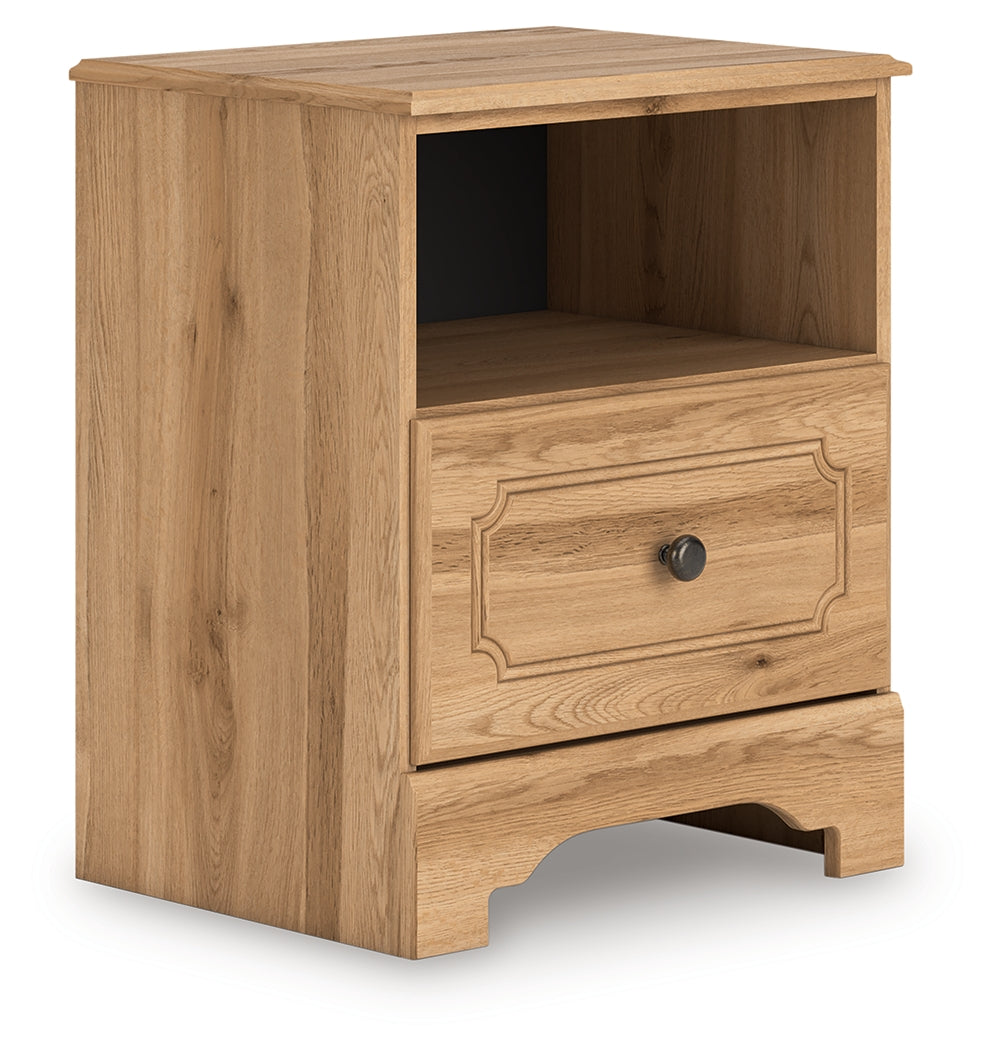 Aleaport Warm Brown Nightstand