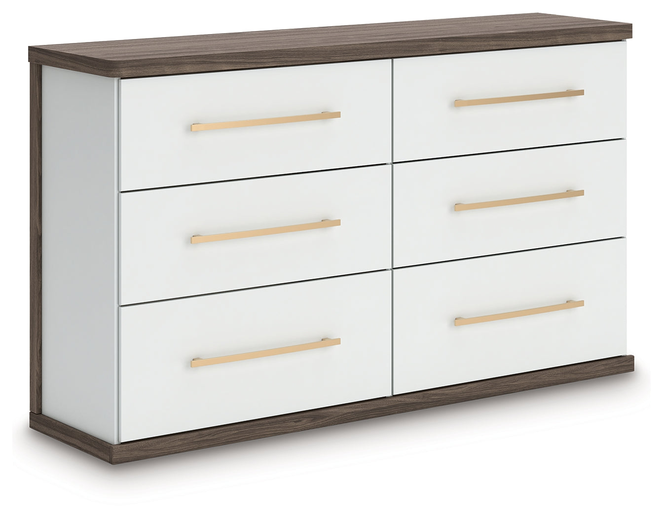 Kendanport Brown/White Dresser
