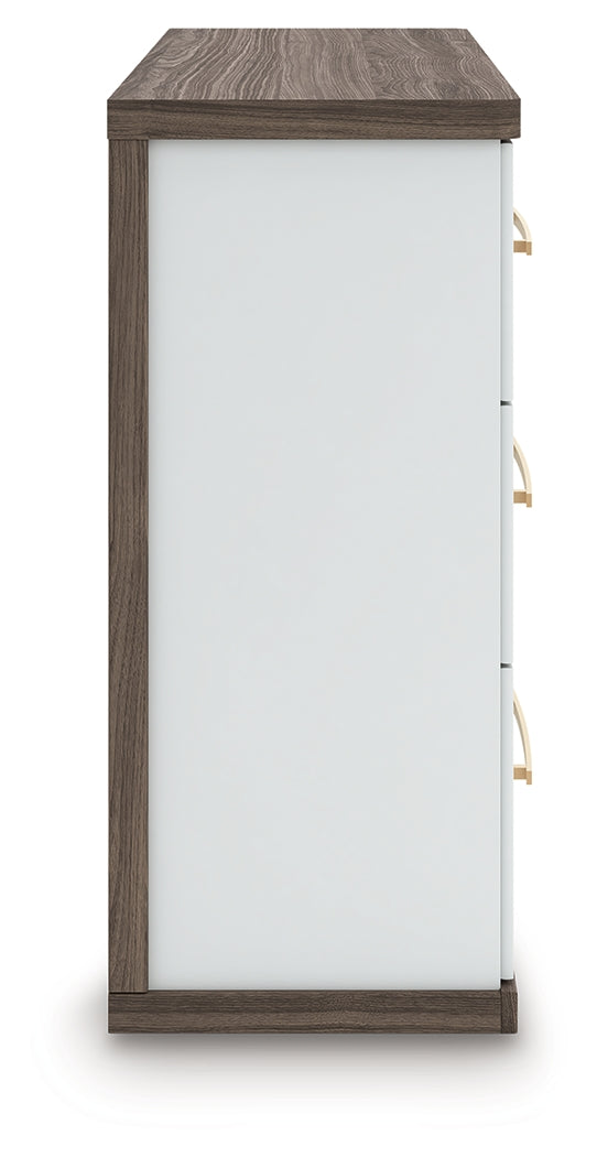 Kendanport Brown/White Dresser