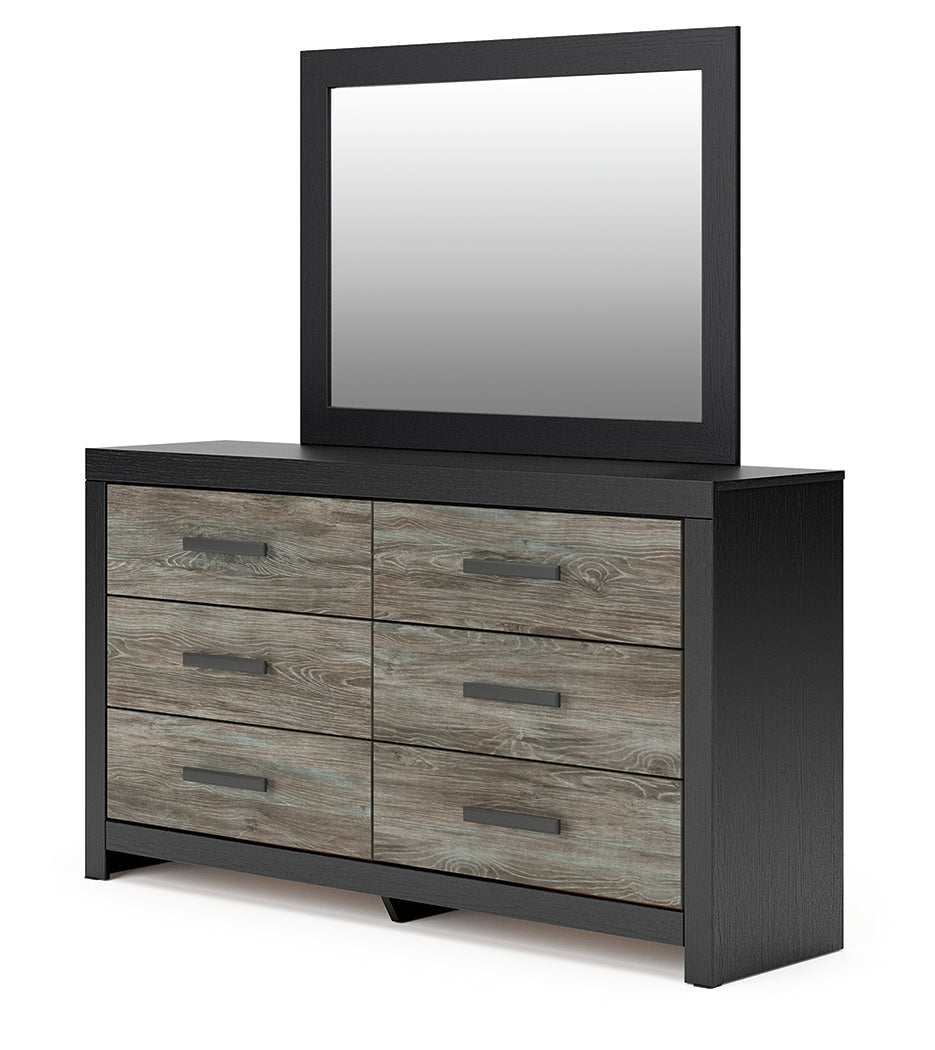 Broachmyn Black/Gray Dresser and Mirror