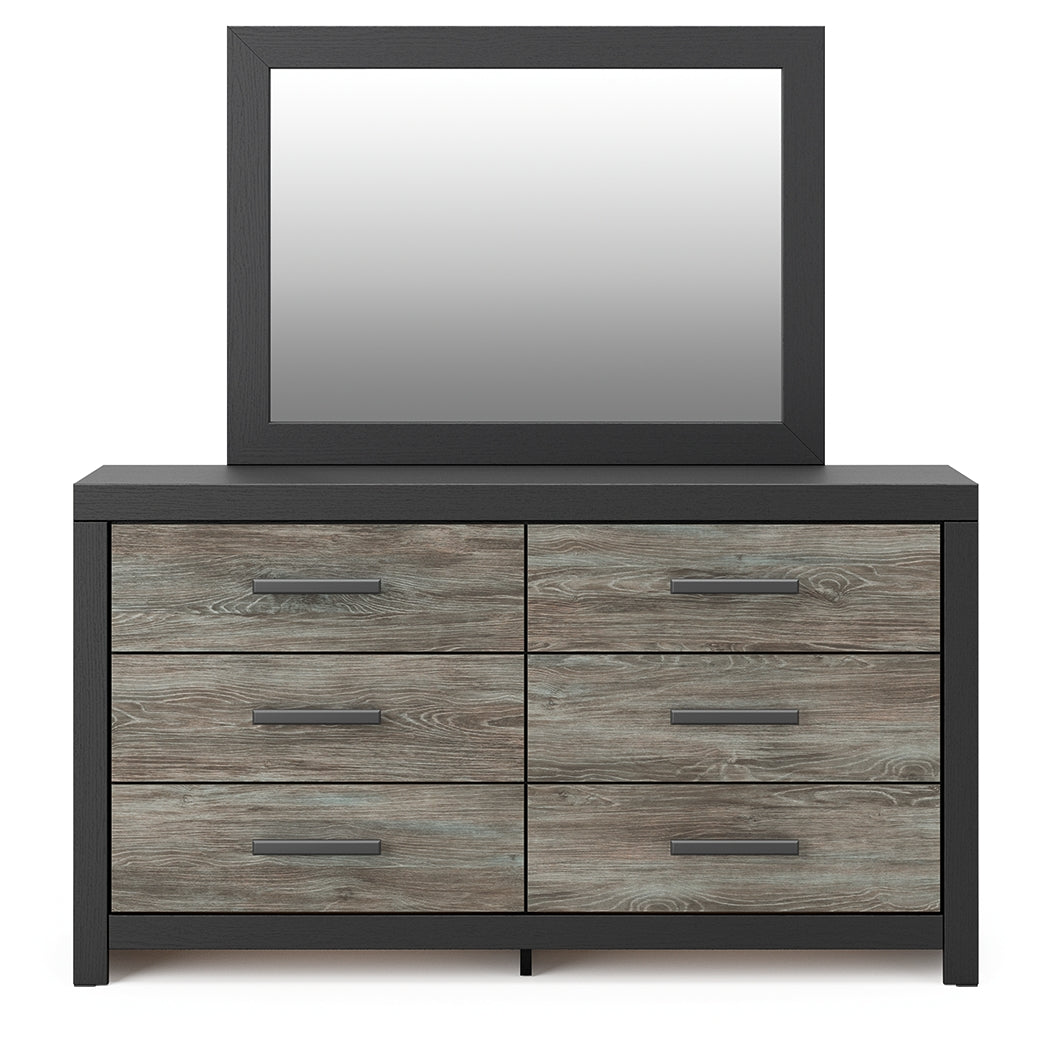 Broachmyn Black/Gray Dresser and Mirror